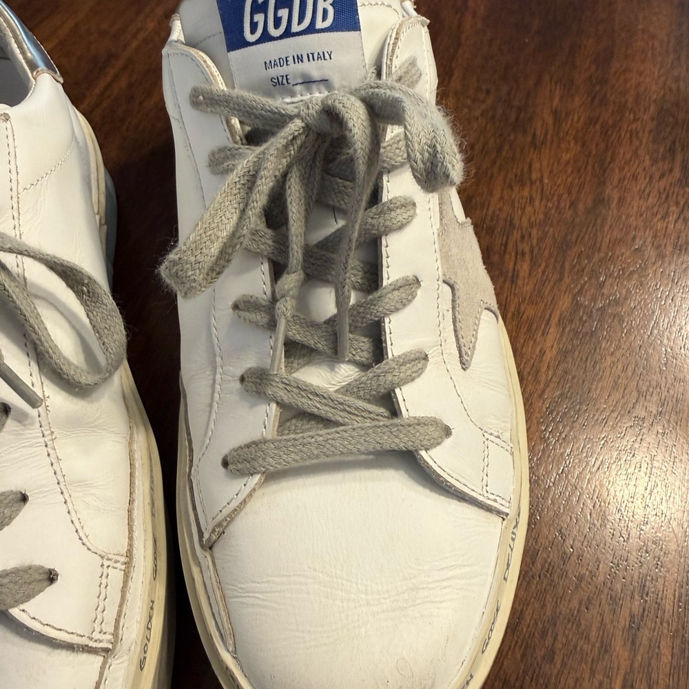 Golden Goose Hi Star Sneakers with Gold and Gray Accents Women’s Size 37 - Picture 4 of 7